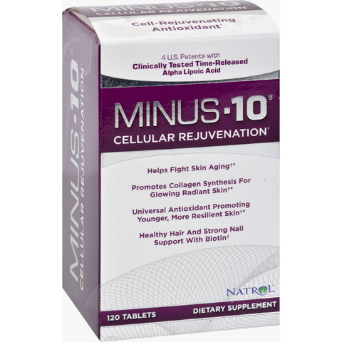 Natrol Minus-10 Cellular Rejuvenation - 120 Tablets