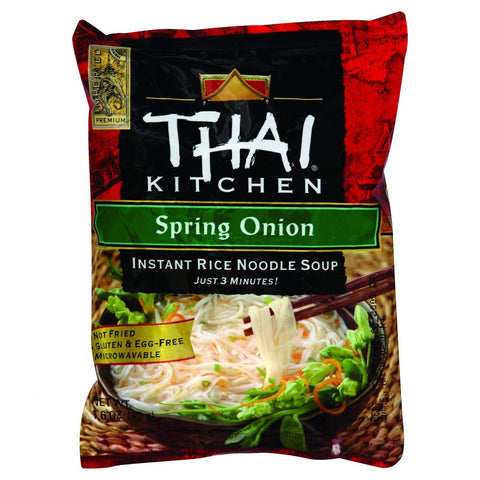 Thai Kitchen Instant Rice Noodle Soup - Spring Onione - Mild - 1.6 Oz - Case Of 6