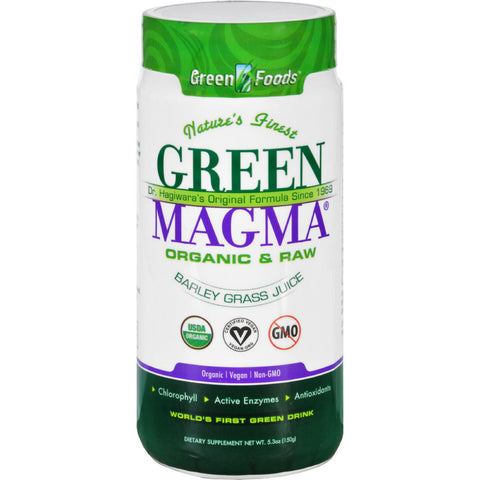 Green Foods Dr Hagiwara Green Magma Barley Grass Juice Powder - 5.3 Oz