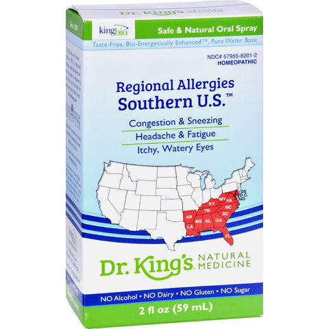 King Bio Homeopathic Regional Allergies Southern U.s. - 2 Fl Oz