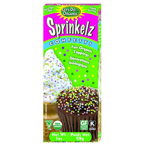 Let's Do Sprinkelz Dessert Toppings - Natural - Confetti - 1 Oz - Case Of 12