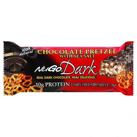 Nugo Nutrition Bar - Dark - Chocolate Pretzel - 1.76 Oz - Case Of 12