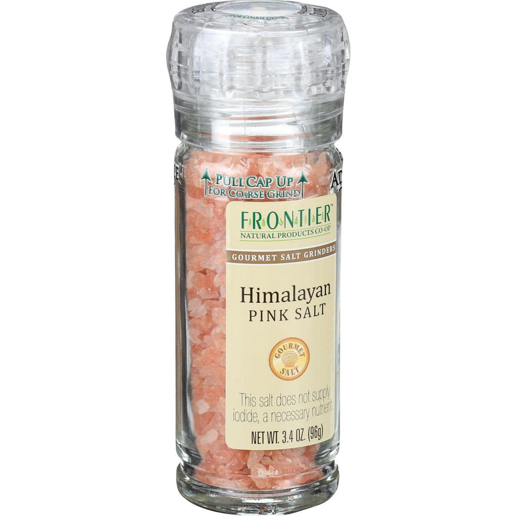 Frontier Herb Himalayan Pink Salt - Grinder Bottle - 3.4 Oz - Case Of 6