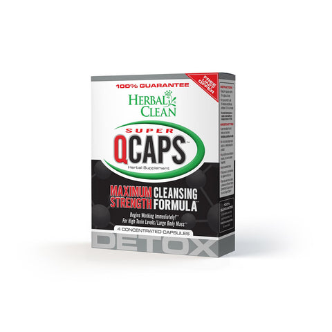 Herbal Clean Super Qcaps Maximum Strength - 4 Capsules