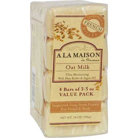 A La Maison Bar Soap - Oat Milk - Value 4 Pack