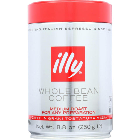 Illy Caffe Coffee Coffee - Whole Bean - Medium Roast - 8.8 Oz - Case Of 6
