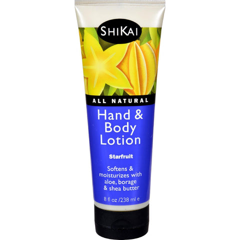 Shikai All Natural Hand And Body Lotion Starfruit - 8 Fl Oz