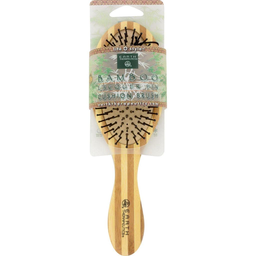 Earth Therapeutics Regular Bamboo Lacquer Pin Cushion Brush - 1 Brush