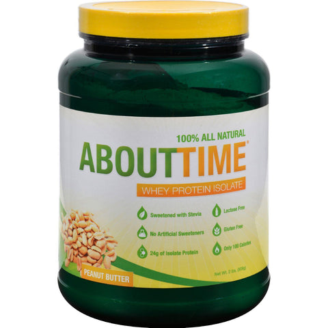 About Time Whey Protein Isolate Peanut Butter - 2 Lbs