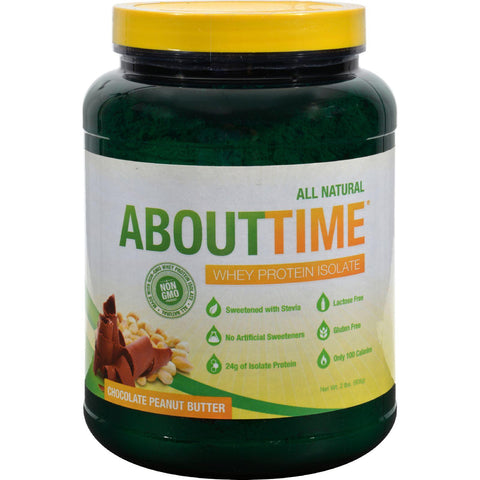 About Time Whey Protein Isolate - Chocolate Peanut Butter - 2 Lb