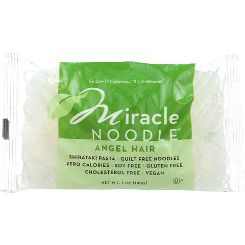 Miracle Noodle Pasta - Shirataki - Miracle Noodle - Angel Hair - 7 Oz - Case Of 6