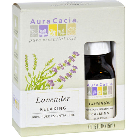 Aura Cacia Essential Oil Lavender - 0.5 Fl Oz - Case Of 3