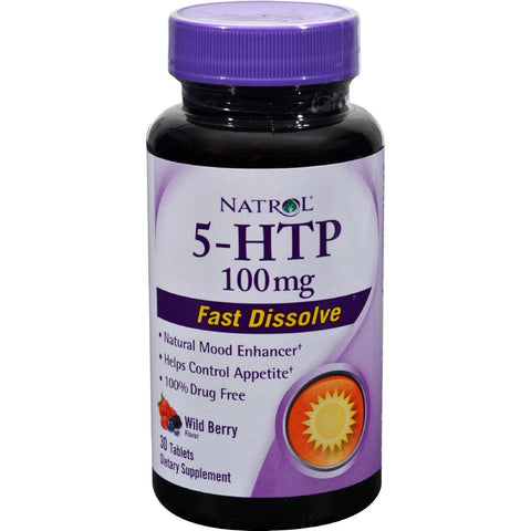 Natrol 5-htp Fast Dissolve Wild Berry - 100 Mg - 30 Tablets