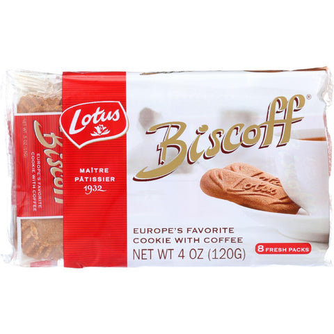 Biscoff Cookies - Snack Pack - 4 Oz - Case Of 12