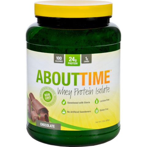 About Time Whey Protein Isolate - Chocolate - 2 Lb