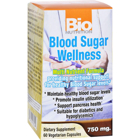 Bio Nutrition Blood Sugar Wellness - 60 Vegetarian Capsules