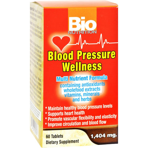 Bio Nutrition Blood Pressure Wellness - 60 Tablets