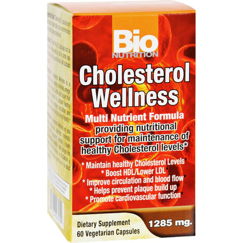 Bio Nutrition Cholesterol Wellness - 60 Vegetarian Capsules