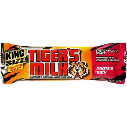 Tigers Milk Bar - Protein Rich - King Size - 1.94 Oz - 1 Case