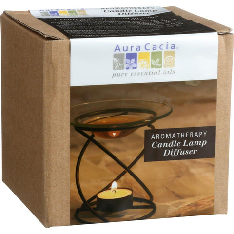 Aura Cacia Spiral Candle Lamp - Black - 1 Count