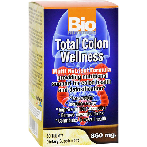 Bio Nutrition Total Colon Wellness - 60 Tablets