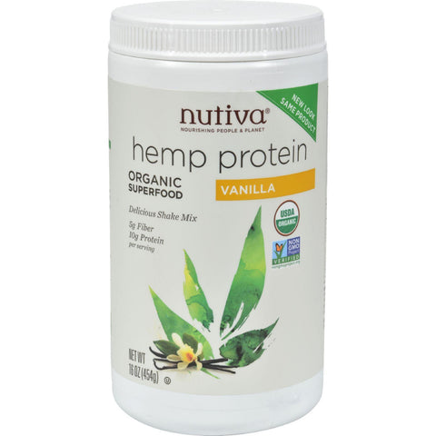 Nutiva Organic Hemp Shake Vanilla - 16 Oz