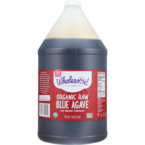Wholesome Sweeteners Blue Agave - Organic - Raw - Gallon - 176 Oz - Case Of 2
