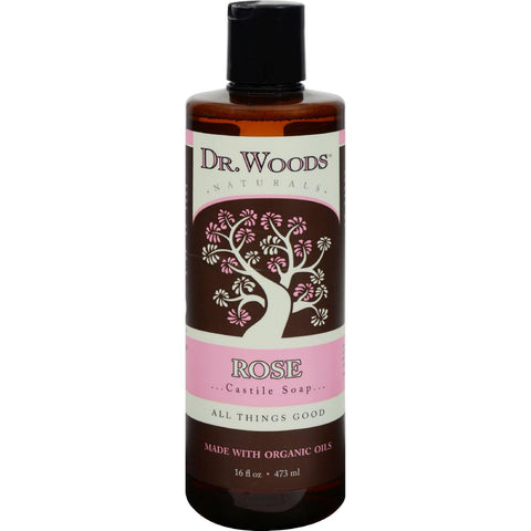 Dr. Woods Naturals Castile Liquid Soap - Rose - 16 Fl Oz