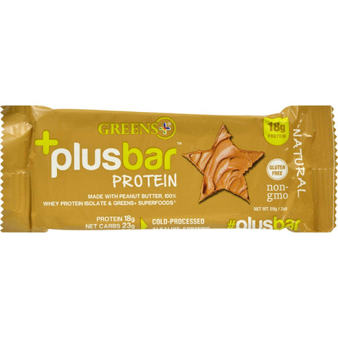 Greens Plus Protein Bar - Natural - 2.08 Oz - Case Of 12