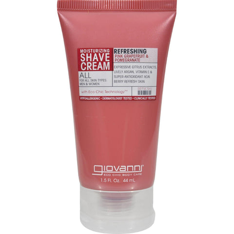 Giovanni Hair Care Products Shave Cream - Pink Grapefruit And Pomegranate - 1.5 Oz