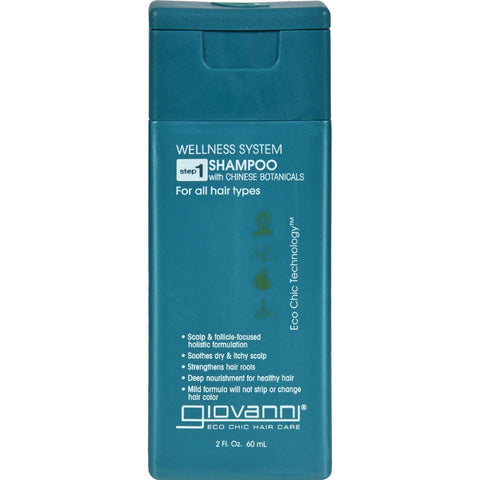 Giovanni Hair Care Products Shampoo - Wellness System - Travel Size - 2 Oz