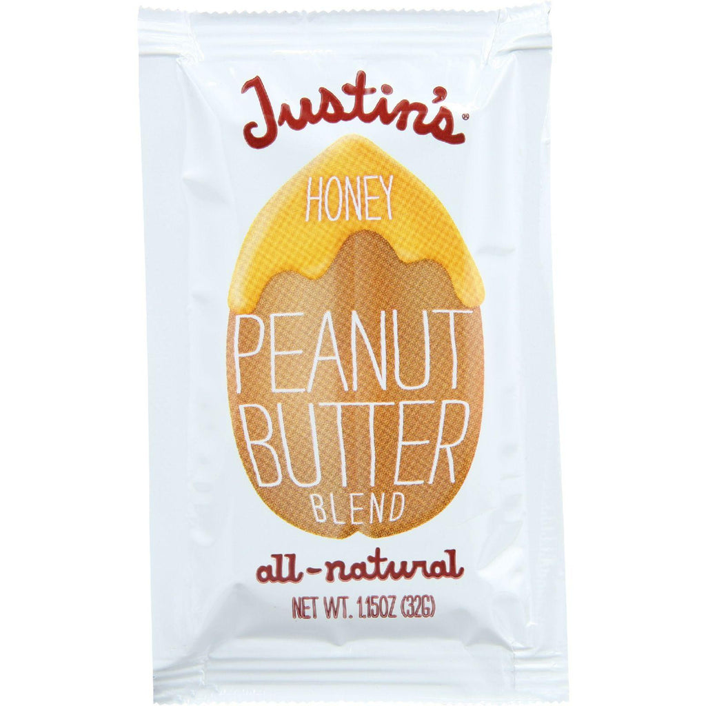 Justins Nut Butter Peanut Butter Blend - Honey - Squeeze Pack - 1.15 Oz - Case Of 60