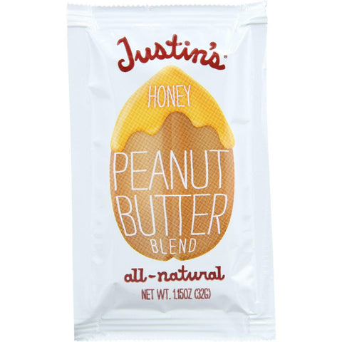 Justins Nut Butter Peanut Butter Blend - Honey - Squeeze Pack - 1.15 Oz - Case Of 60