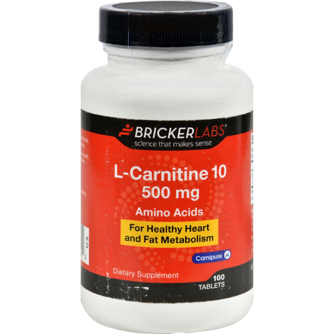 Bricker Labs Carnipure L-carnitine - 500 Mg - 100 Tablets
