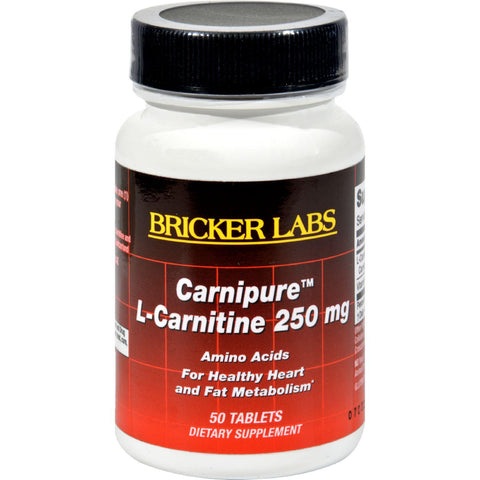 Bricker Labs Carnipure L-carnitine - 250 Mg - 50 Tablets