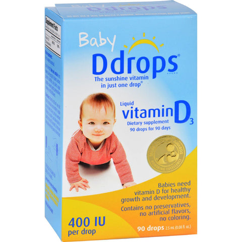 D Drops Liquid Vitamin D3 Baby - 400 Iu - 0.08 Fl Oz