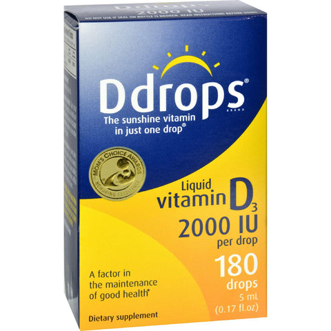 D Drops Liquid Vitamin D3 - 2000 Iu - 0.17 Fl Oz