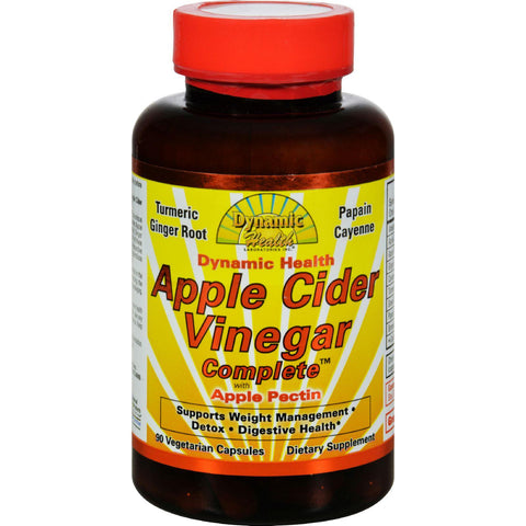 Dynamic Health Apple Cider Vinegar Complete With Apple Pectin - 90 Vegetarian Capsules