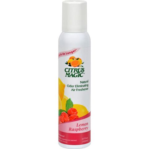 Citrus Magic Natural Odor Eliminating Air Freshener - Lemon Raspberry - 3.5 Fl Oz - Case Of 6
