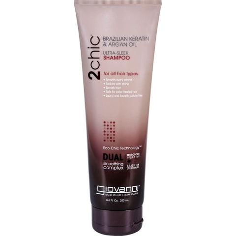 Giovanni 2chic Ultra-sleek Shampoo With Brazilian Keratin And Argan Oil - 8.5 Fl Oz