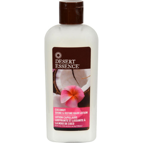 Desert Essence Shine And Refine Hair Lotion Coconut - 6.4 Fl Oz