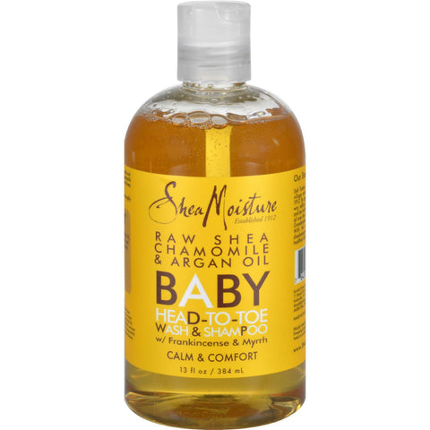 Sheamoisture Baby Head-to-toe Wash And Shampoo Raw Shea Chamomile And Argan Oil - 12 Fl Oz