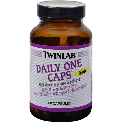 Twinlab Daily One Caps Without Iron - 60 Capsules