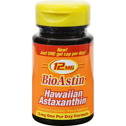 Nutrex Hawaii Bioastin Hawaiian Astaxanthin - 12 Mg - 25 Gel Caps