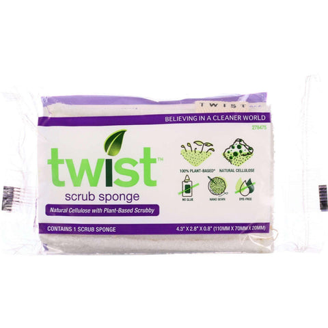 Twist Sponge - Plant-based - Scrub - 1 Pack - Case Of 24