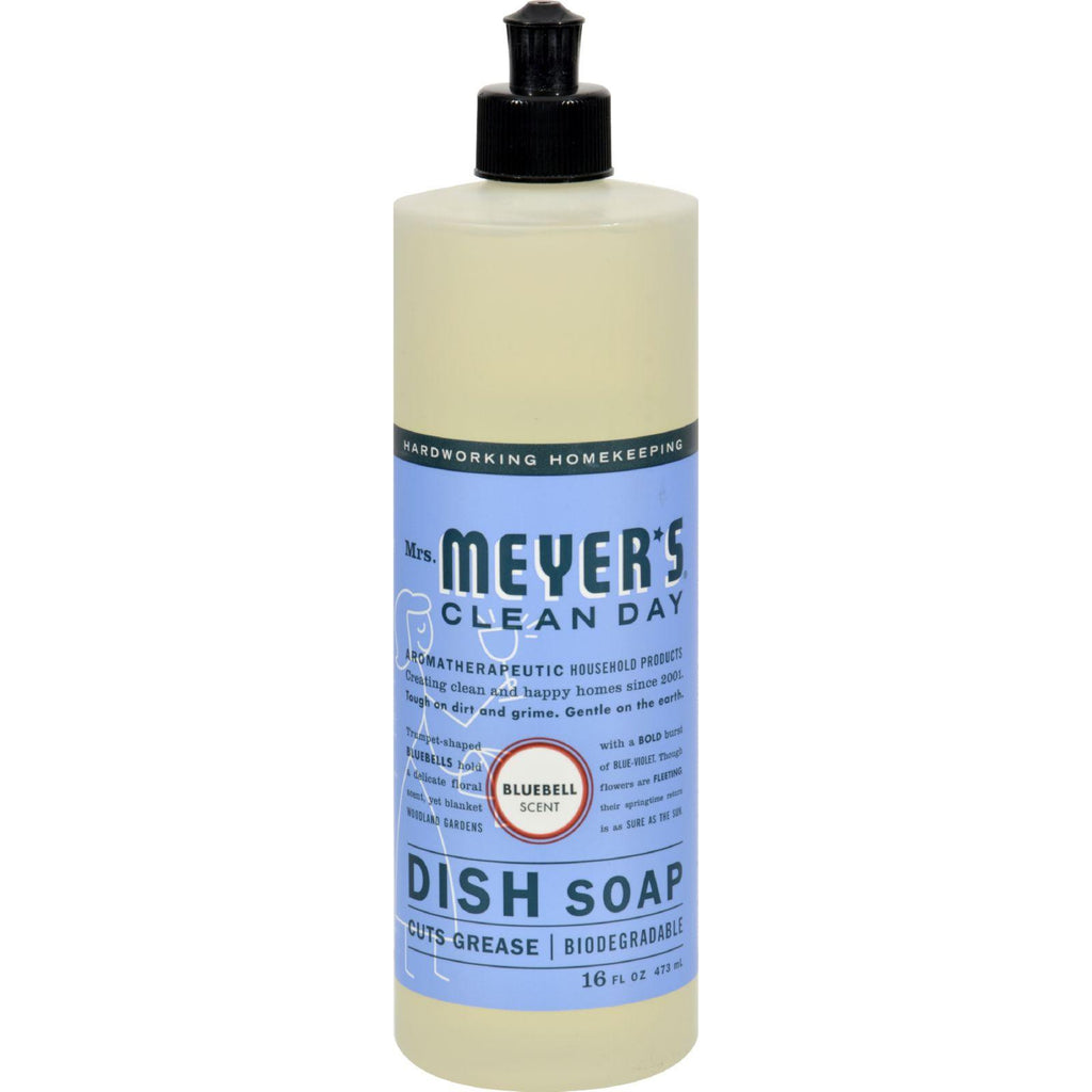 Mrs. Meyer's Liquid Dish Soap - Bluebell - Case Of 6 - 16 Oz