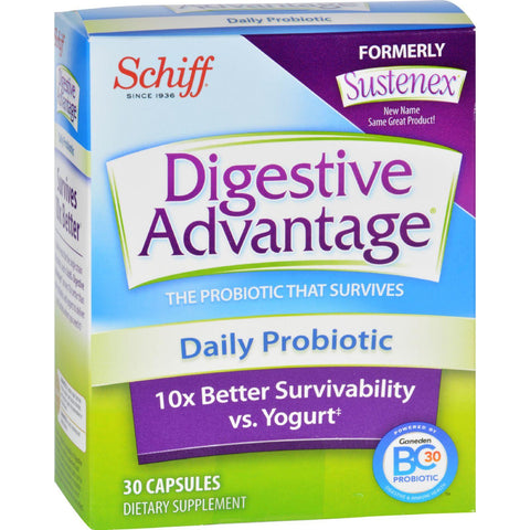 Schiff Ganaden Sustenex Daily Probiotic - 30 Capsules
