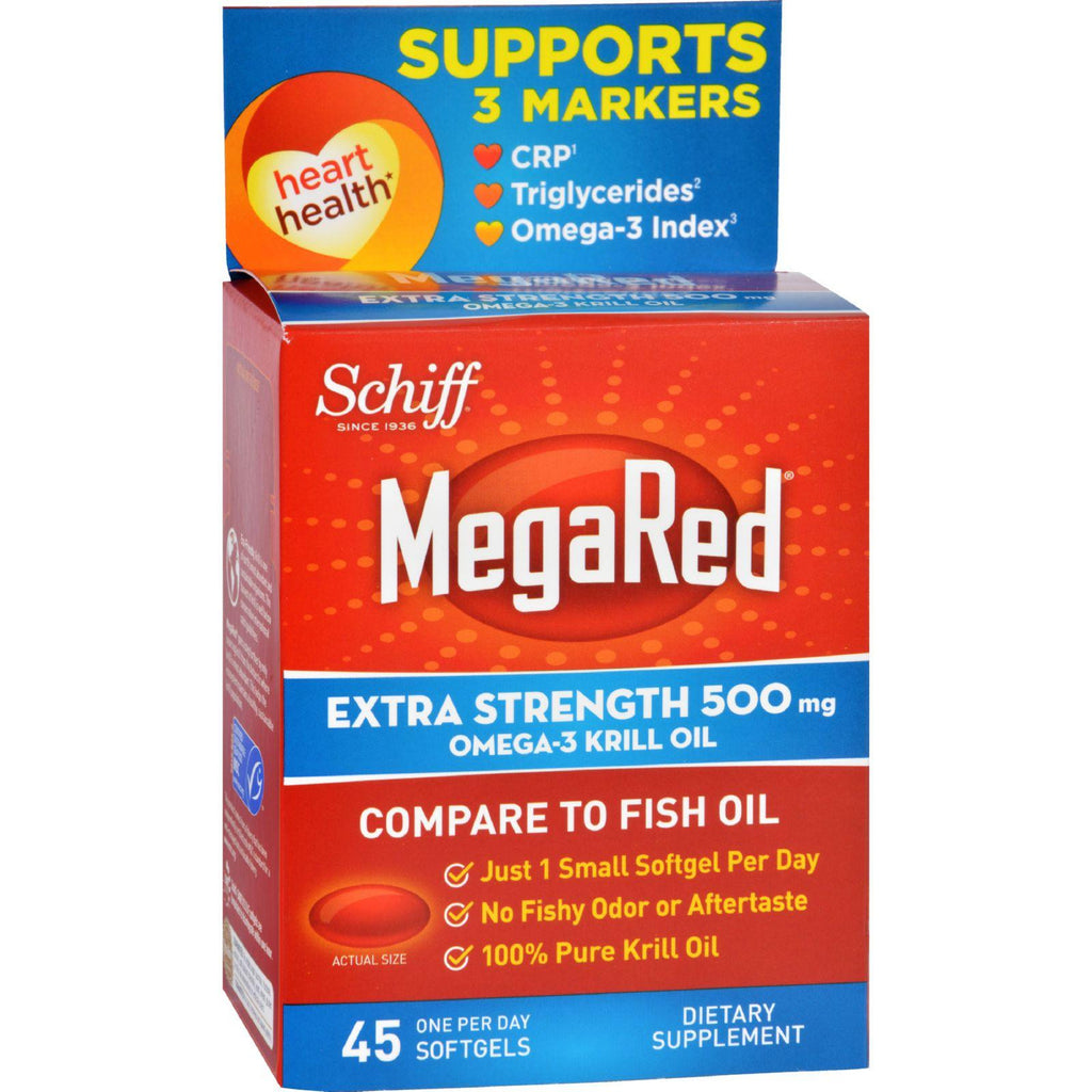 Schiff Megared Extra Strength Omega 3 - 500 Mg - 45 Softgels