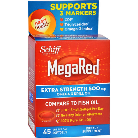 Schiff Megared Extra Strength Omega 3 - 500 Mg - 45 Softgels
