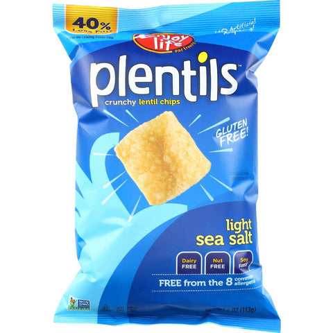 Enjoy Life Lentil Chips - Plentils - Light Sea Salt - 4 Oz - Case Of 12